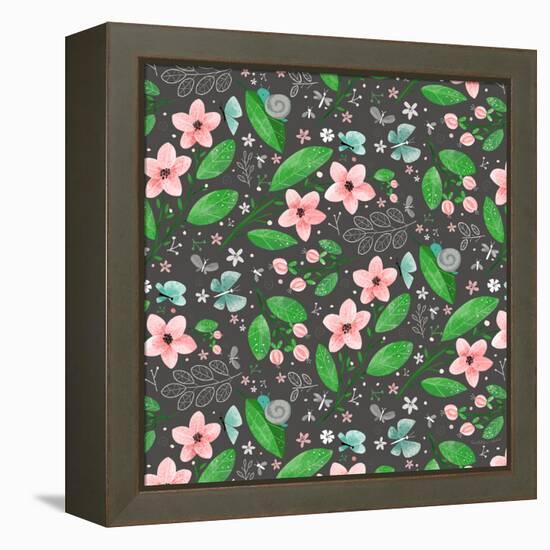 Secret Garden-Heather Rosas-Framed Stretched Canvas