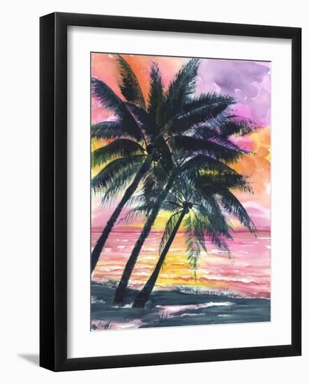 Secret Island Sunrise-Anne Ormsby-Framed Art Print