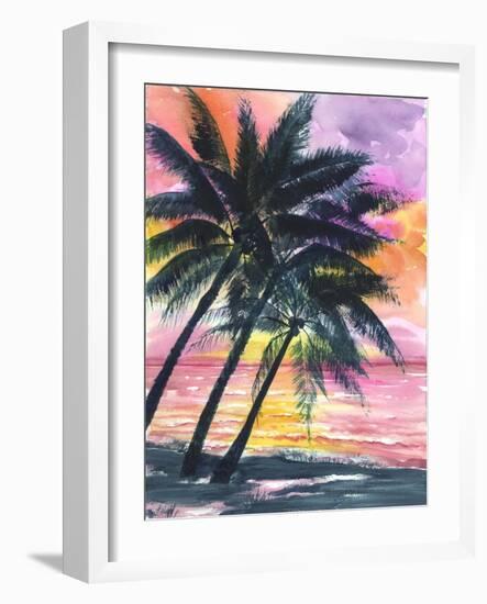 Secret Island Sunrise-Anne Ormsby-Framed Art Print