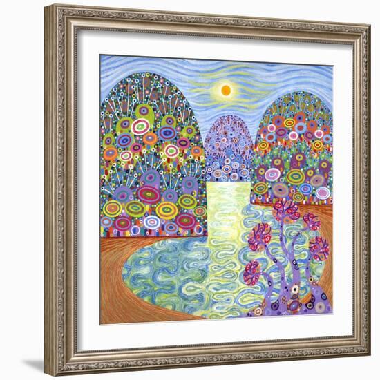 Secret Lagoon, 2016-David Newton-Framed Giclee Print