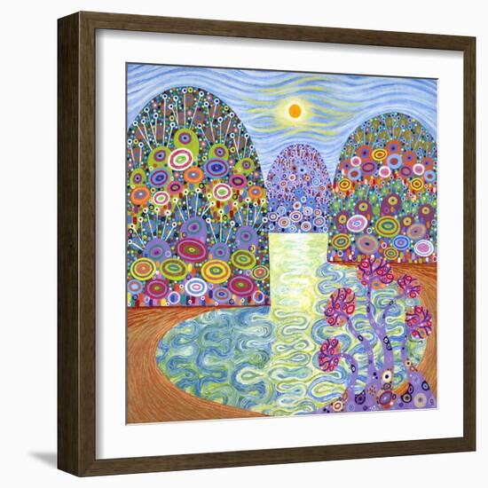 Secret Lagoon, 2016-David Newton-Framed Giclee Print