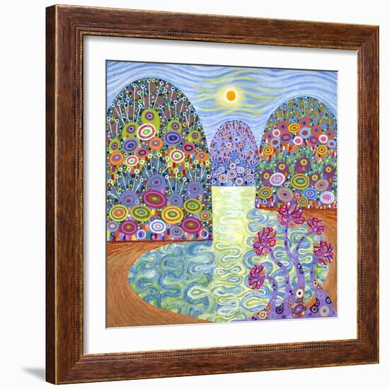 Secret Lagoon, 2016-David Newton-Framed Giclee Print