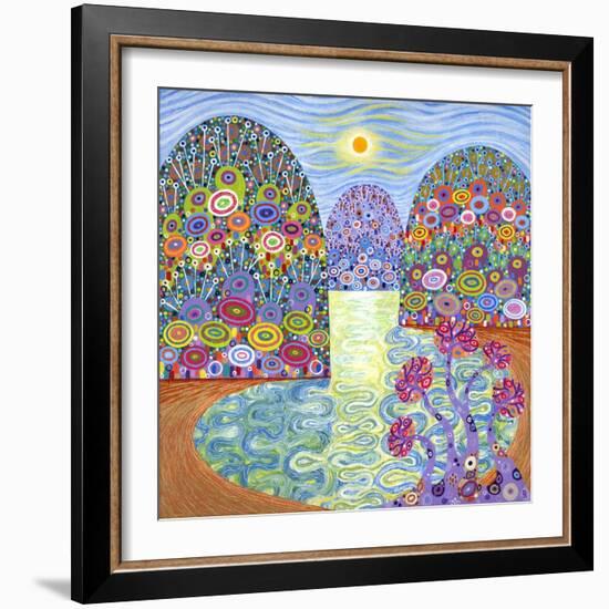 Secret Lagoon, 2016-David Newton-Framed Giclee Print