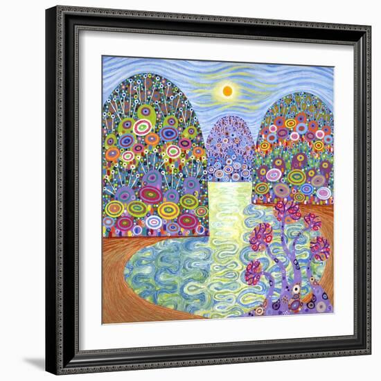 Secret Lagoon, 2016-David Newton-Framed Giclee Print