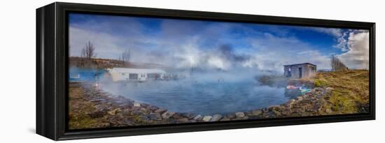 Secret Lagoon- Natural Hot Springs, Fludir, Iceland-null-Framed Premier Image Canvas