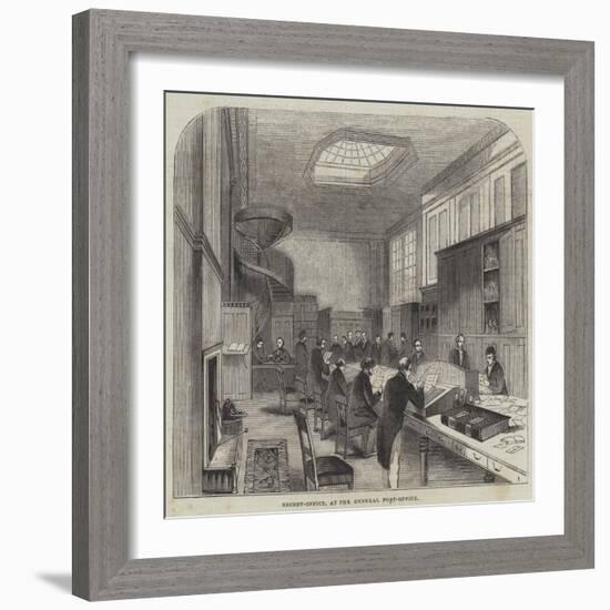 Secret-Office, at the General Post-Office-null-Framed Giclee Print