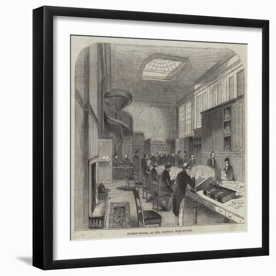 Secret-Office, at the General Post-Office-null-Framed Giclee Print