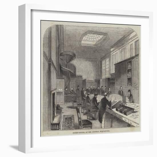 Secret-Office, at the General Post-Office-null-Framed Giclee Print