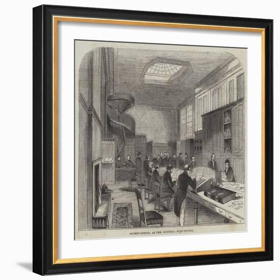 Secret-Office, at the General Post-Office-null-Framed Giclee Print