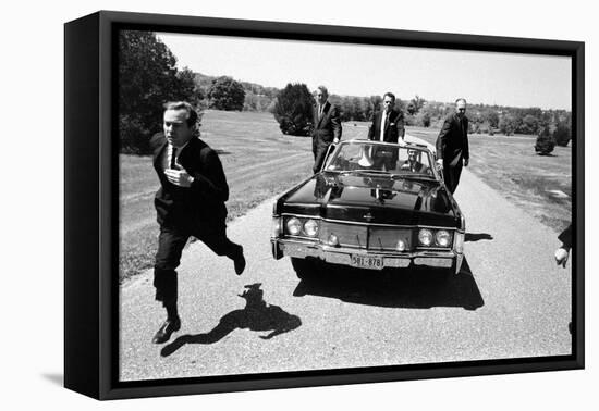 Secret Service Agents in Training, National Aboretum, Washington DC, 1968-Stan Wayman-Framed Premier Image Canvas