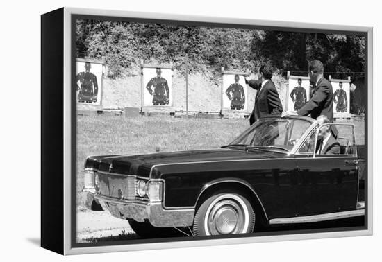 Secret Service Agents in Training, National Aboretum, Washington DC, 1968-Stan Wayman-Framed Premier Image Canvas