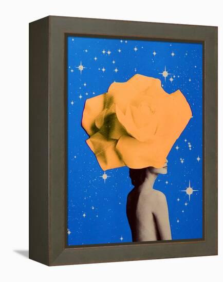 Secret woman _ Orange-Anne Storno-Framed Premier Image Canvas