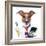 Secretary Dog-Javier Brosch-Framed Photographic Print