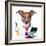 Secretary Dog-Javier Brosch-Framed Photographic Print