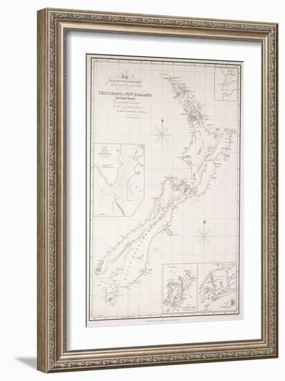 'Secretary of State for the Colonies &C. &C. &C. this Chart of New Zealand from Original Surveys Is-Thomas McDonnell-Framed Giclee Print