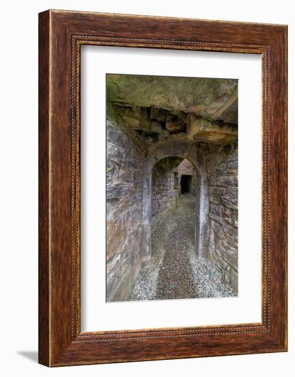 Secretive passageways, wind all through massive Moyne Abbey, County Mayo, Ireland.-Betty Sederquist-Framed Photographic Print