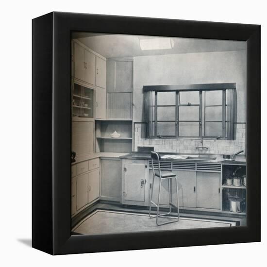 Section of a small kitchen, designed by Mrs Darcy Braddell, 1935-Unknown-Framed Stretched Canvas