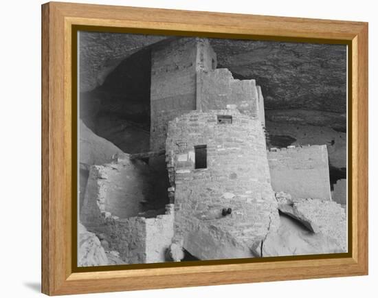 Section Of House "Cliff Palace Mesa Verde National Park" Colorado 1941. 1941-Ansel Adams-Framed Stretched Canvas