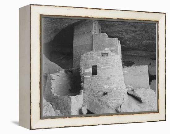 Section Of House "Cliff Palace Mesa Verde National Park" Colorado 1941. 1941-Ansel Adams-Framed Stretched Canvas