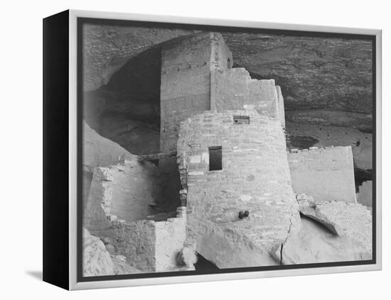 Section Of House "Cliff Palace Mesa Verde National Park" Colorado 1941. 1941-Ansel Adams-Framed Stretched Canvas