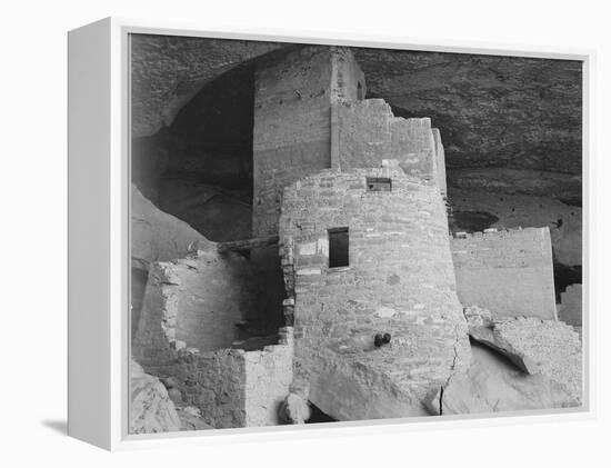 Section Of House "Cliff Palace Mesa Verde National Park" Colorado 1941. 1941-Ansel Adams-Framed Stretched Canvas