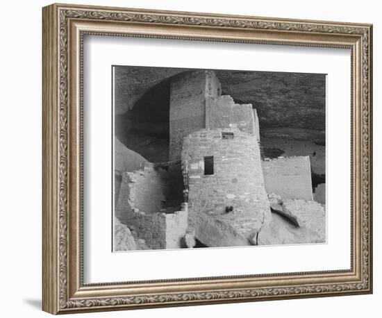 Section Of House "Cliff Palace Mesa Verde National Park" Colorado 1941. 1941-Ansel Adams-Framed Premium Giclee Print