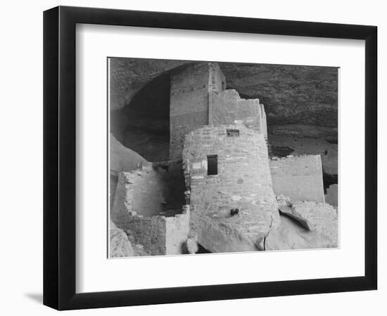 Section Of House "Cliff Palace Mesa Verde National Park" Colorado 1941. 1941-Ansel Adams-Framed Premium Giclee Print