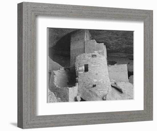 Section Of House "Cliff Palace Mesa Verde National Park" Colorado 1941. 1941-Ansel Adams-Framed Art Print