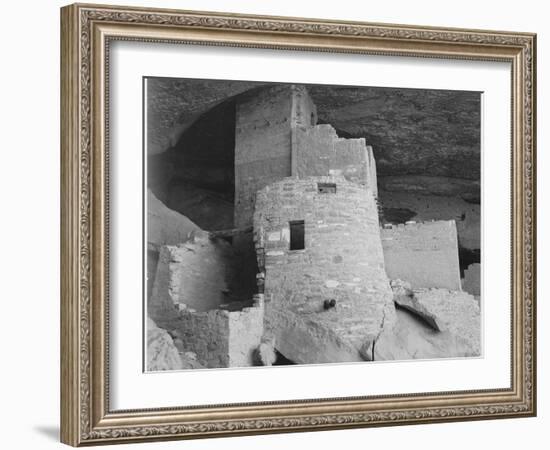 Section Of House "Cliff Palace Mesa Verde National Park" Colorado 1941. 1941-Ansel Adams-Framed Art Print