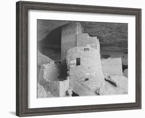 Section Of House "Cliff Palace Mesa Verde National Park" Colorado 1941. 1941-Ansel Adams-Framed Art Print