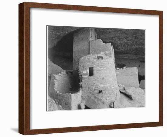 Section Of House "Cliff Palace Mesa Verde National Park" Colorado 1941. 1941-Ansel Adams-Framed Art Print