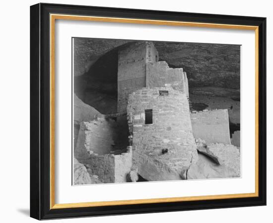 Section Of House "Cliff Palace Mesa Verde National Park" Colorado 1941. 1941-Ansel Adams-Framed Art Print