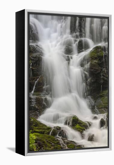 Section of Mingo Falls, Great Smoky Mountains National Park, Tennessee-Adam Jones-Framed Premier Image Canvas