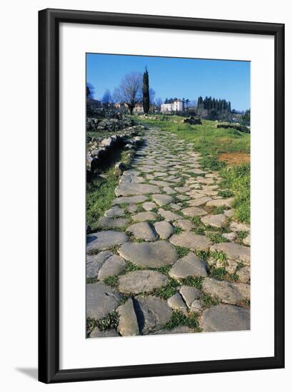 Section of Paved Road, Vetulonia Necropolis, Tuscany, Italy, Etrusco-Roman Civilization-null-Framed Giclee Print