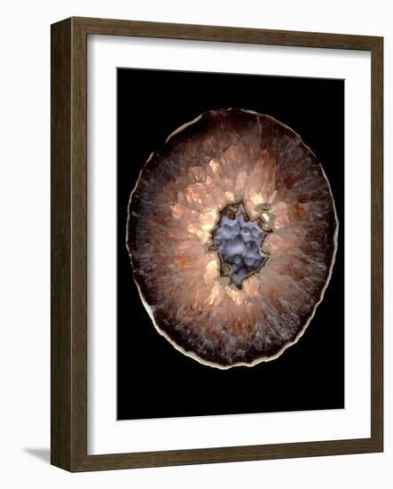 Section of Quartz Crystal Geode-Kaj Svensson-Framed Photographic Print