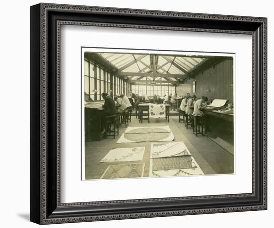 Section of the Designing Room, Carpet Trades, 1923-English Photographer-Framed Photographic Print