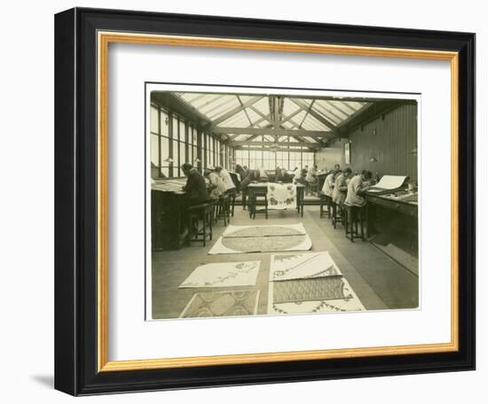 Section of the Designing Room, Carpet Trades, 1923-English Photographer-Framed Photographic Print