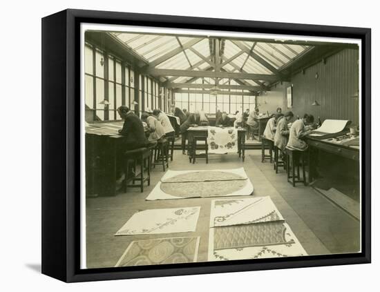 Section of the Designing Room, Carpet Trades, 1923-English Photographer-Framed Premier Image Canvas