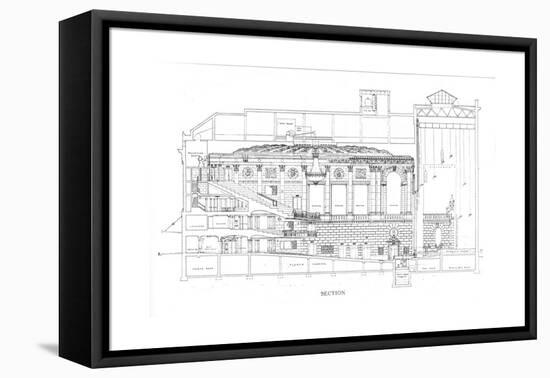 Section, the Eastman Theatre, Rochester, New York, 1925-null-Framed Premier Image Canvas