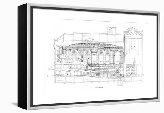 Section, the Eastman Theatre, Rochester, New York, 1925-null-Framed Premier Image Canvas