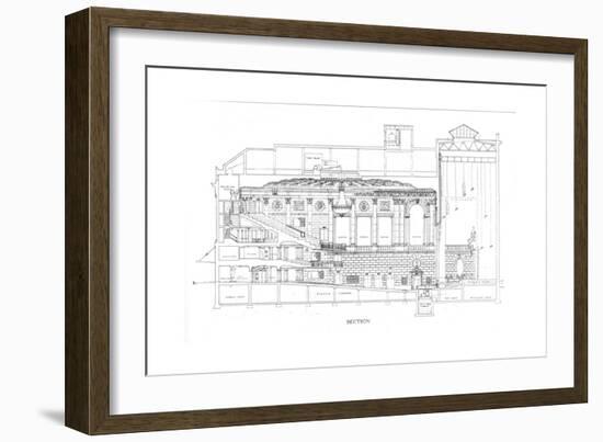 Section, the Eastman Theatre, Rochester, New York, 1925-null-Framed Giclee Print
