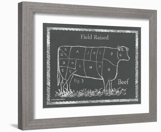 Sectioned Cow-Gwendolyn Babbitt-Framed Art Print