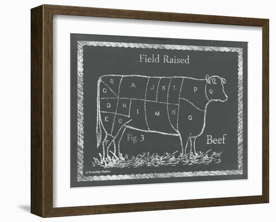 Sectioned Cow-Gwendolyn Babbitt-Framed Art Print