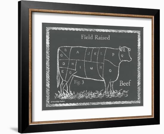 Sectioned Cow-Gwendolyn Babbitt-Framed Art Print