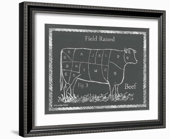 Sectioned Cow-Gwendolyn Babbitt-Framed Art Print