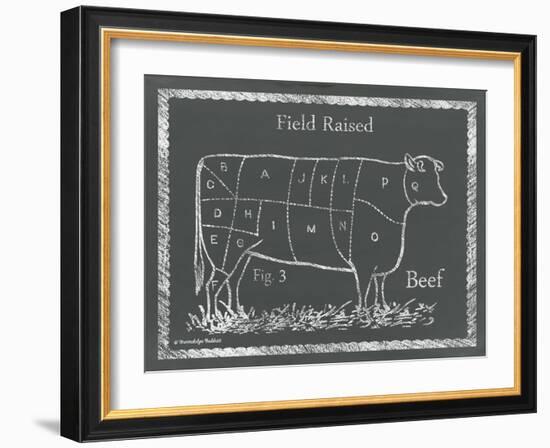 Sectioned Cow-Gwendolyn Babbitt-Framed Art Print
