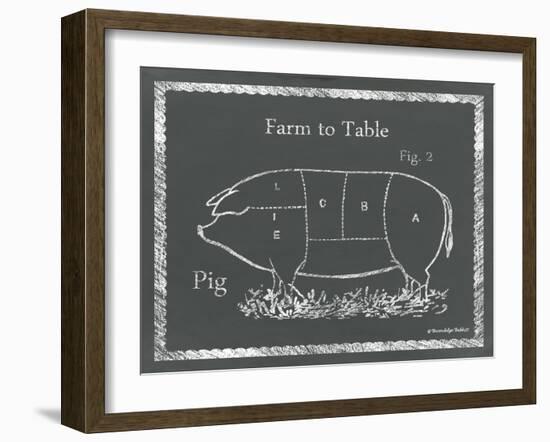 Sectioned Pig-Gwendolyn Babbitt-Framed Art Print