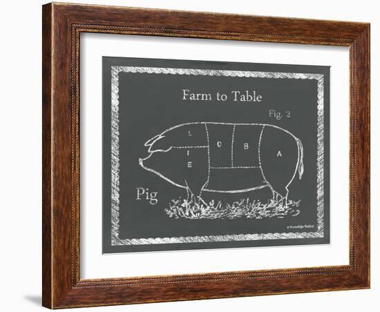 Sectioned Pig-Gwendolyn Babbitt-Framed Art Print