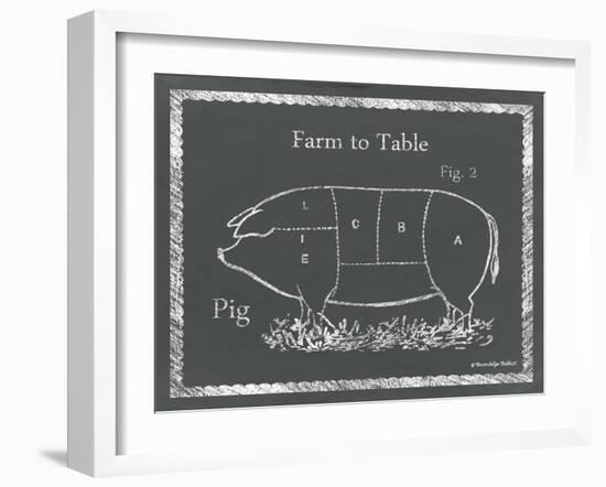 Sectioned Pig-Gwendolyn Babbitt-Framed Art Print