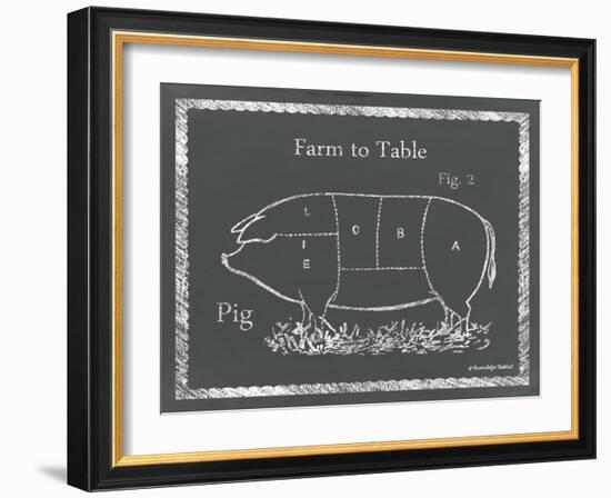 Sectioned Pig-Gwendolyn Babbitt-Framed Art Print